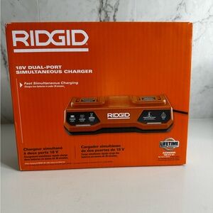 RIDGID
18V Dual Port Simultaneous Charger